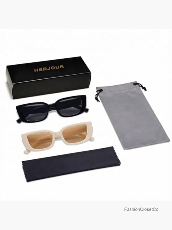 90s Retro Y2K Rectangle Sunglasses with UV Protection for Women main image 5